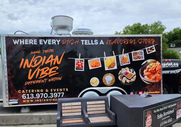 Enclosed trailer with custom printed wrap - Mr Print Canada