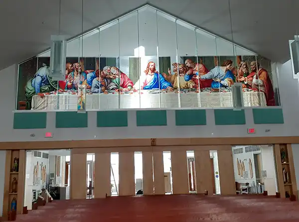 Last Supper Stained Glass Mural Printing